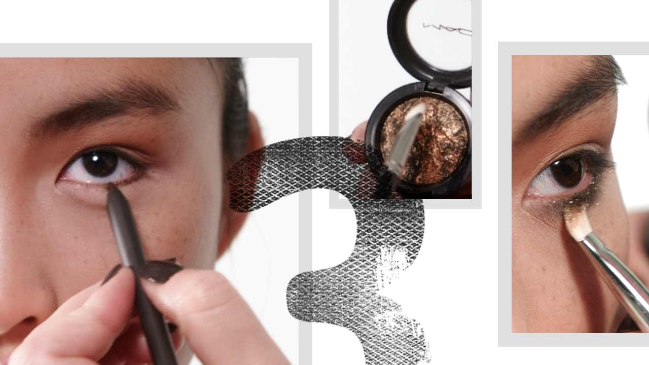 אומנות ברגע:<br> איפור מעושן, חלק התחתון של העין