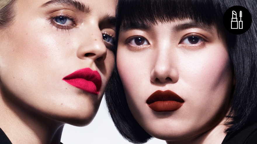 Models for MAC Cosmetics free makeup service.