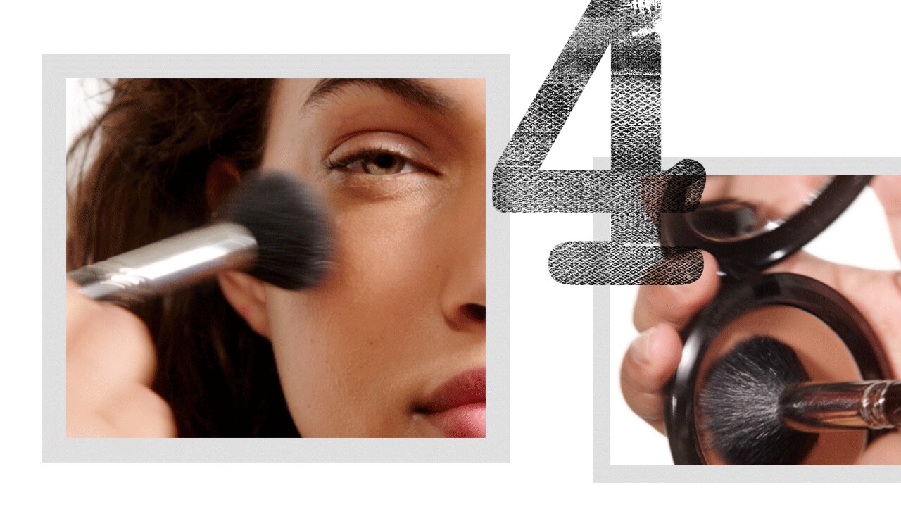 אומנות ברגע:<br> מראה שזוף זוהר עם פטימה